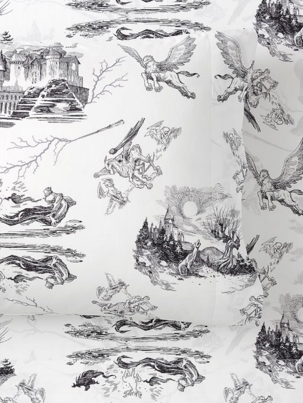 Pottery Barn Teen Harry Potter Etched Scenes Sheet Set - Size Twin XL(like new!)